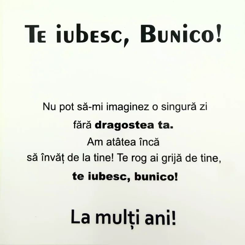 Cadou Pentru Bunica – La multi ani!