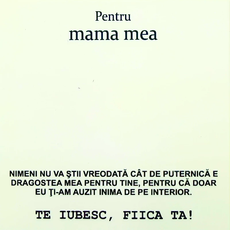 Cadou Pentru Mama – De la Fiica