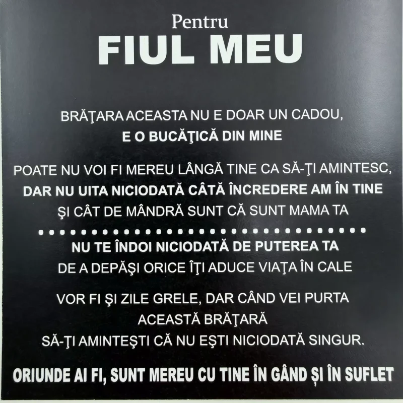 Cadou pentru Fiu – de la Mama