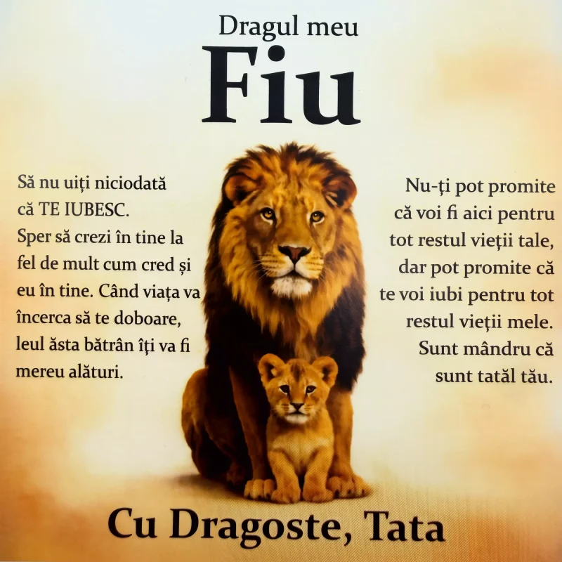Cadou pentru Fiu – de la Tata