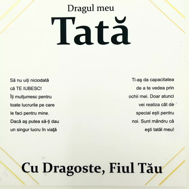 Cadou pentru Tata – de la Fiu